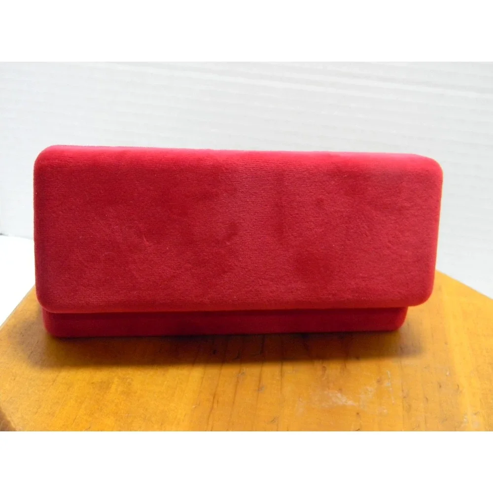 Carolina Herrera Red Velvet Eyeglasses Sunglasses Hard Case Only Designer